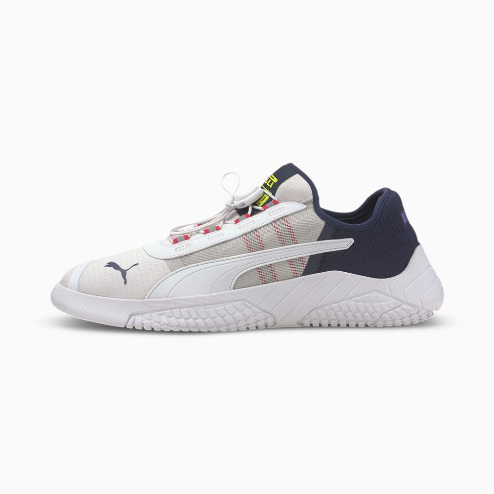 Puma Replicat-X 1.8 Pirelli Férfi Motorsport Cipő - Fehér/Sötétkék/Világos Zöld ( Hungary - QWKVI920